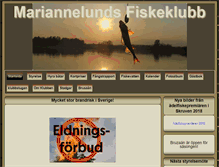 Tablet Screenshot of mariannelundsfiskeklubb.se